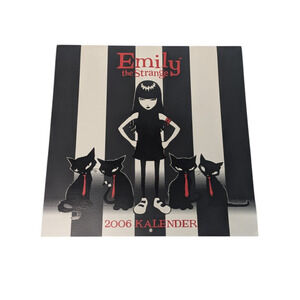 Emily The Strange 2006 Calendar German Edition Goth Hot Topic Black Cats Art